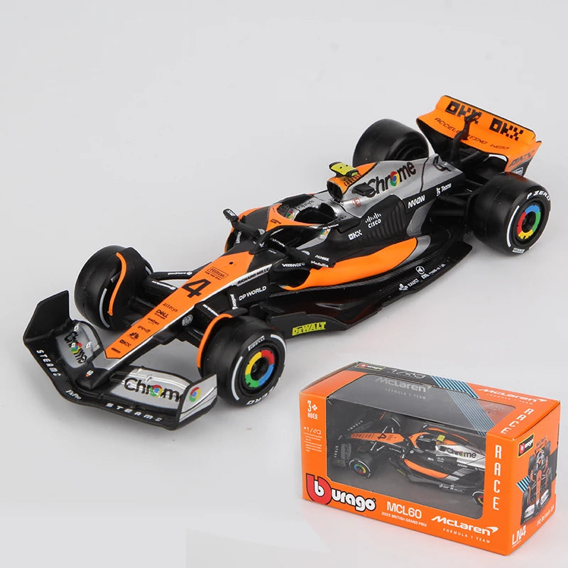 Bburago 1:43 – Oscar Piastri / Lando Norris – Mclaren Formula One Team – Silverstone 2023