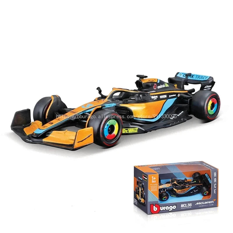 Bburago 1:43 – Lando Norris / Daniel Riccardo – Mclaren Formula One Team – 2022 Season