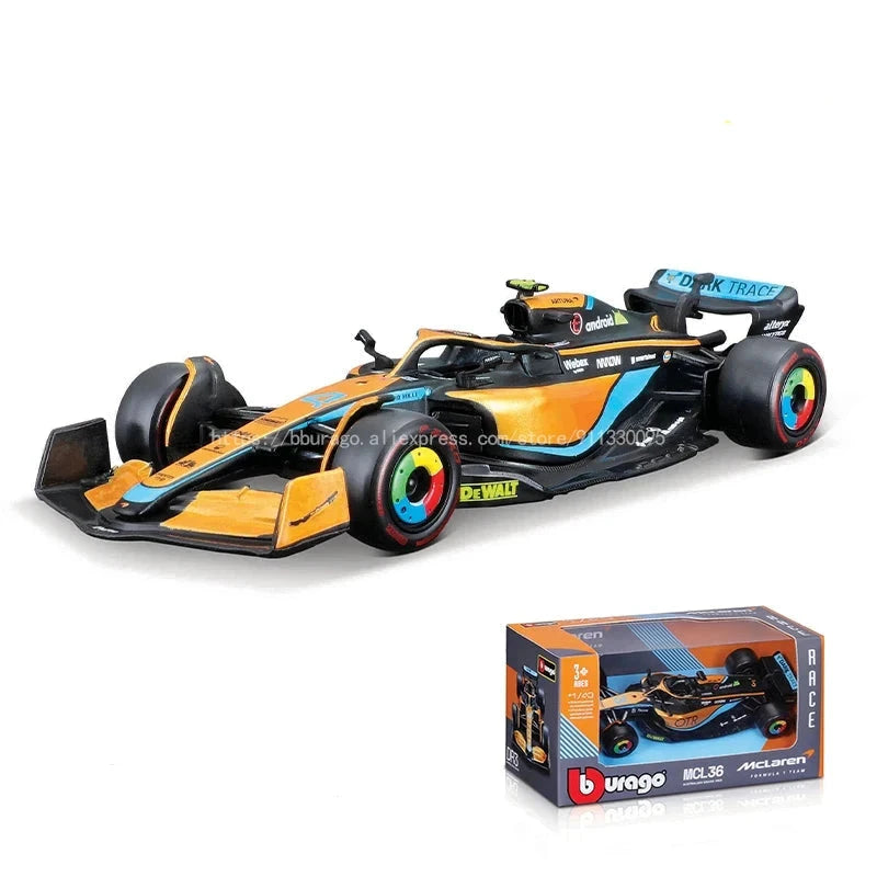 Bburago 1:43 – Lando Norris / Daniel Riccardo – Mclaren Formula One Team – 2022 Season
