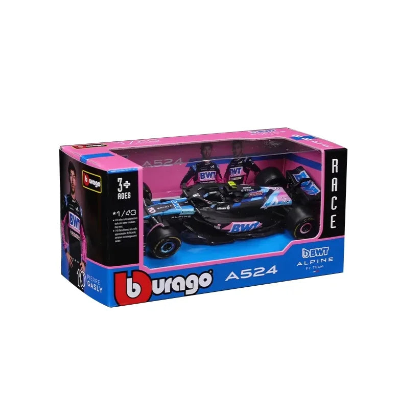 Bburago 1:43 – Esteban Ocon / Pierre Gasly  – BWT Alpine F1 team – 2024 Season