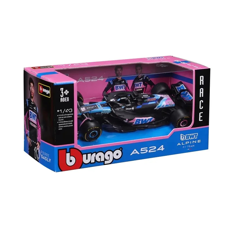 Bburago 1:43 – Esteban Ocon / Pierre Gasly  – BWT Alpine F1 team – 2024 Season
