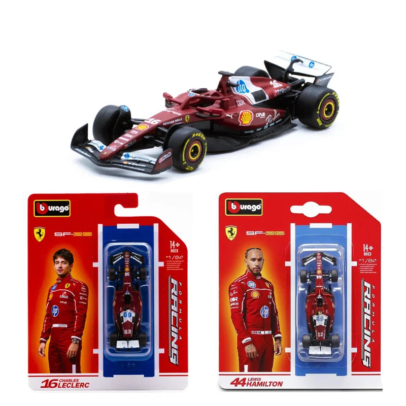 Bburago – 1:64 – Charles Leclerc / Lewis Hamilton  – Scuderia Ferrari – 2025 Season