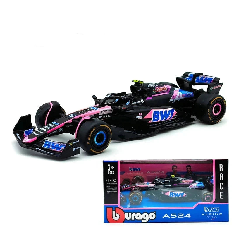 Bburago 1:43 – Pierre Gasly / Esteban Ocon – BWT Alpine F1 Team – 2024 Season