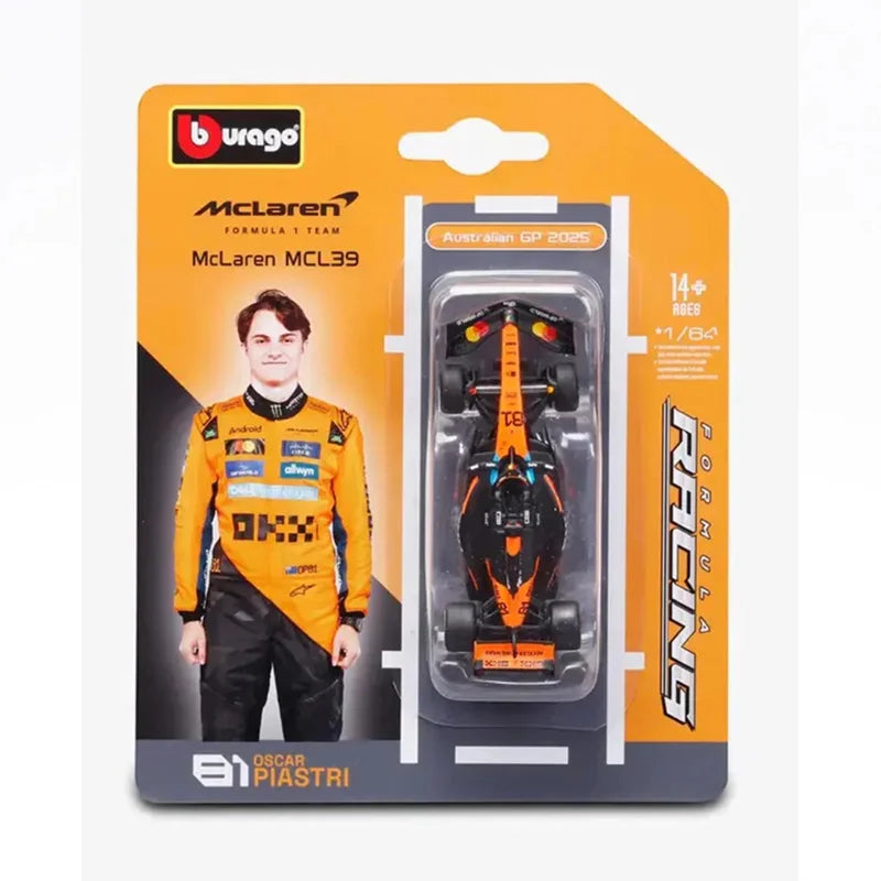 Bburago – 1:64 – Oscar Piastri / Lando Norris – Mclaren F1 Racing Team – 2025 Season