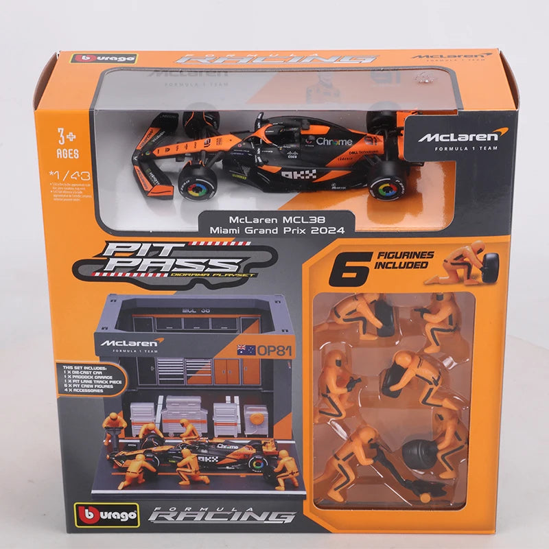 Bburago 1:43 – Pit Wall Set – Mclaren F1 Racing Team – 2024 Season