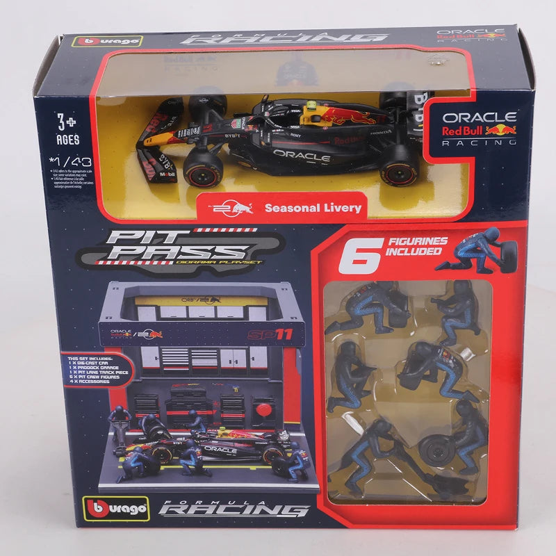Bburago 1:43 – Pit Wall Set – Oracle Red Bull Racing – 2024 Season
