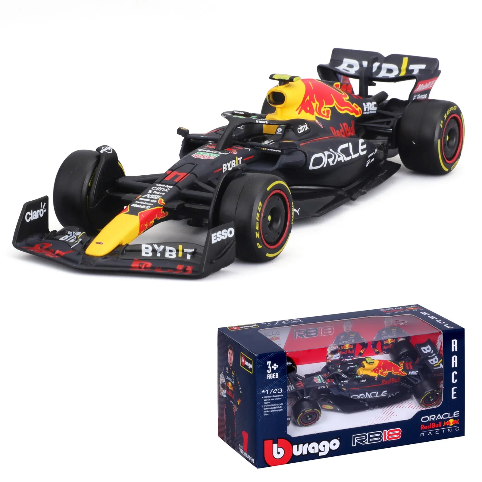 Bburago 1:43 – Max Verstappen / Sergio Perez – Oracle Red Bull Racing – 2024 Season