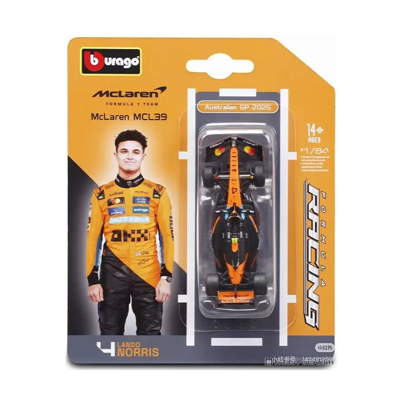 Bburago – 1:64 – Oscar Piastri / Lando Norris – Mclaren F1 Racing Team – 2025 Season