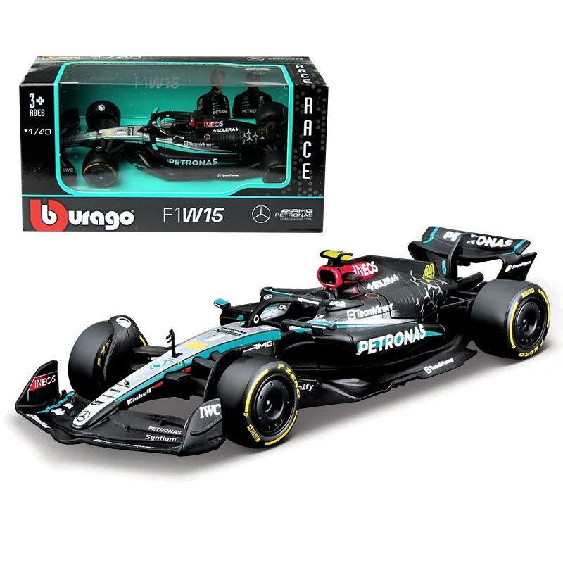 Bburago 1:43 –Lewis Hamilton / George Russel – AMG Petronas Formula One Team – 2024 Season