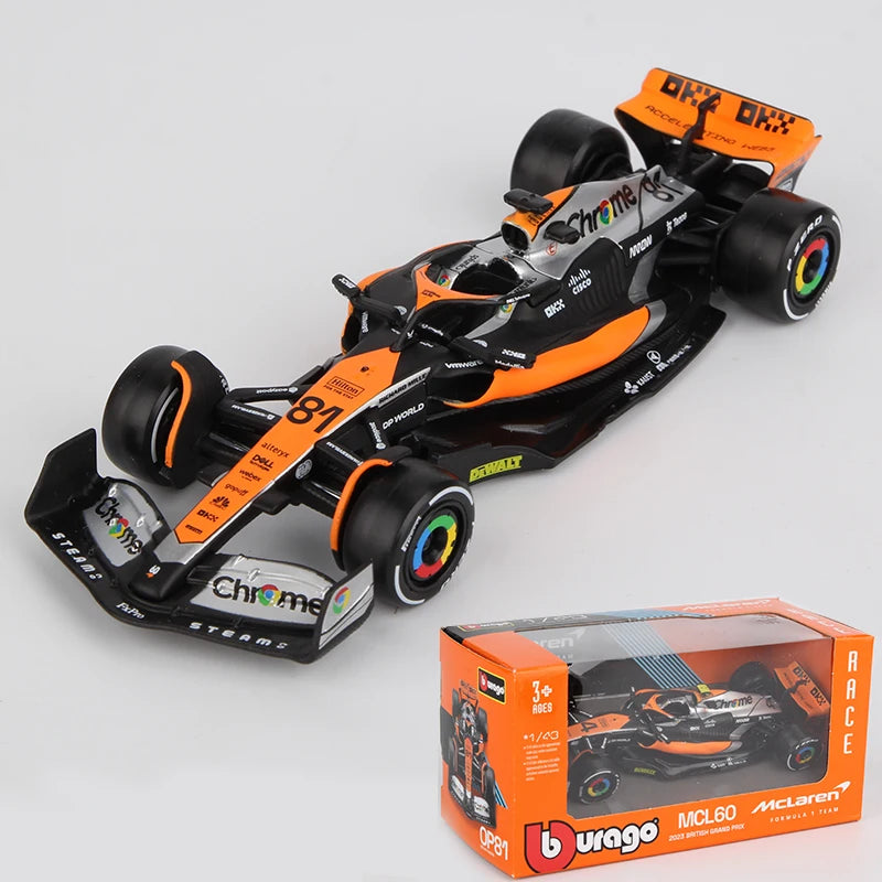 Bburago 1:43 – Oscar Piastri / Lando Norris – Mclaren Formula One Team – Silverstone 2023