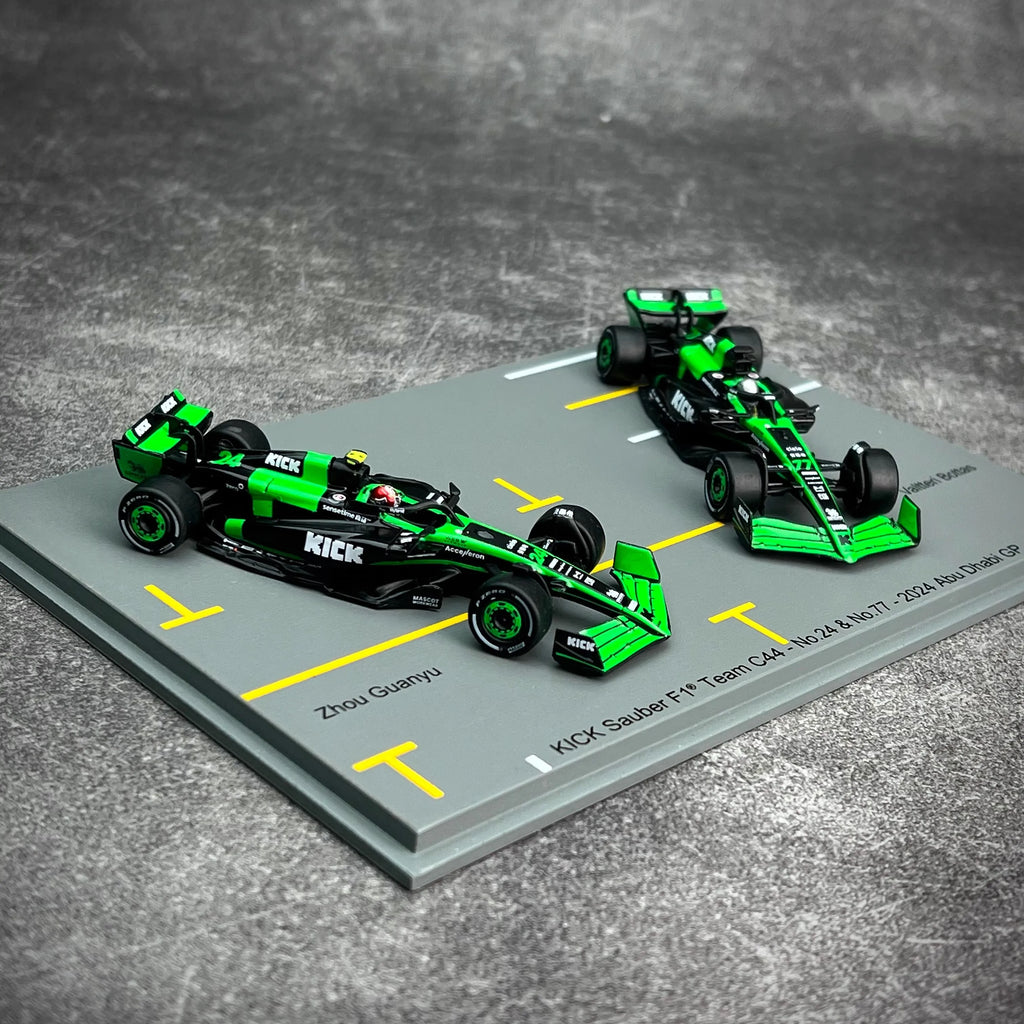 Spark 1:64 – Zhou Guanyu / Valtteri Bottas – Kick Sauber F1 Team – 2024 Abu Dhabi Grand Prix